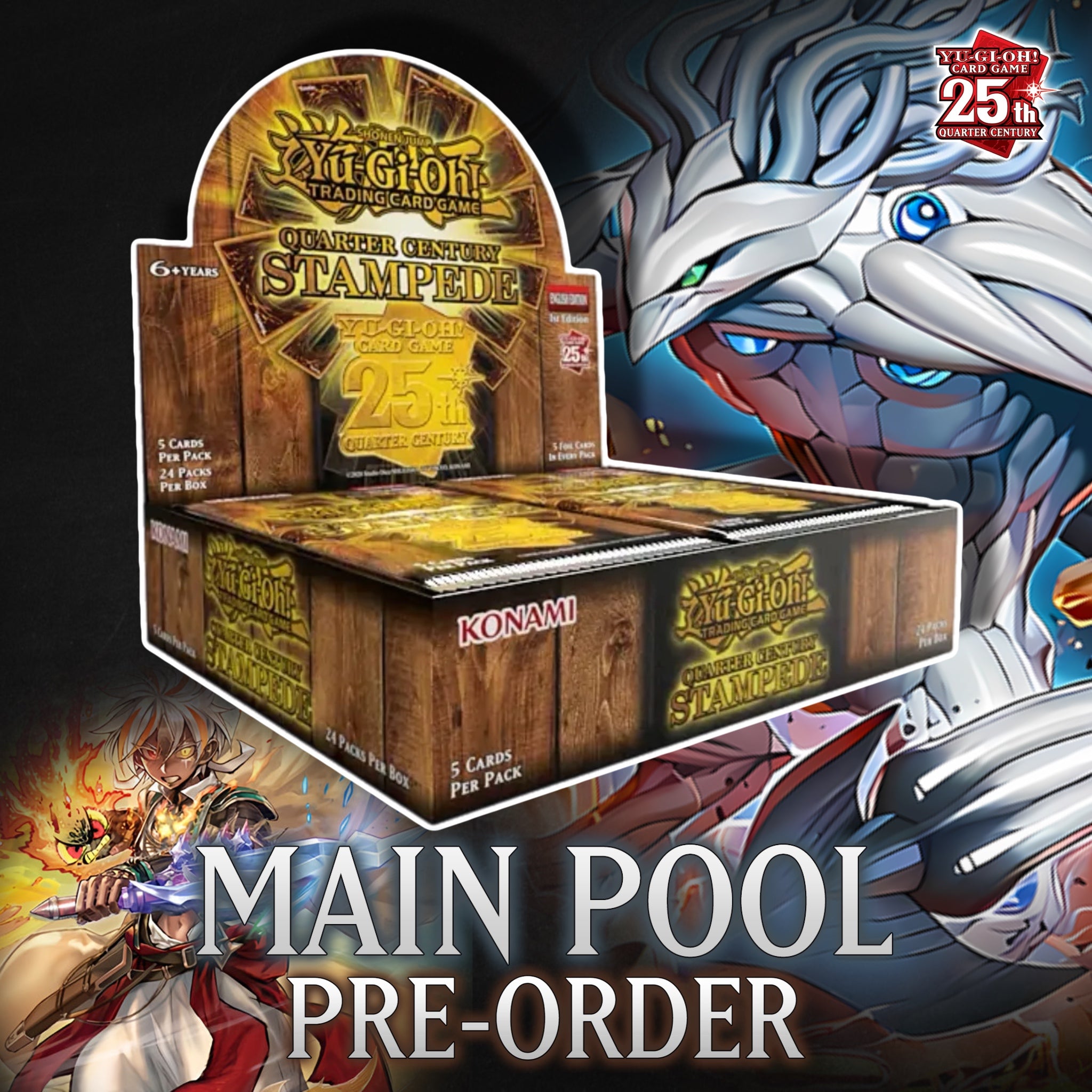 Yu-Gi-Oh! Quarter Century Stampede Main Pool – Kongs Cards