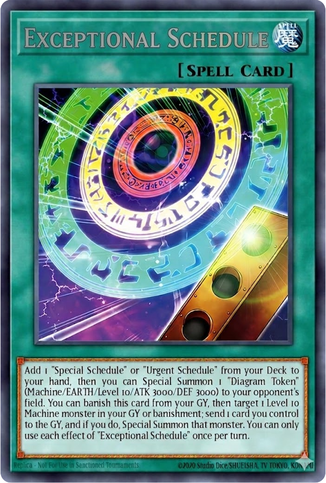 BLZD-EN054 "Exceptional Schedule" Secret Rare