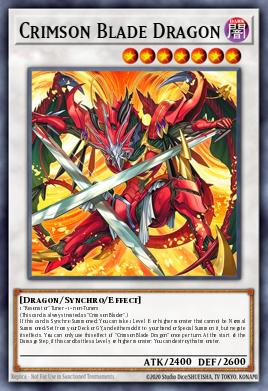 BLZD-EN037 "Crimson Blade Dragon" Starlight Rare