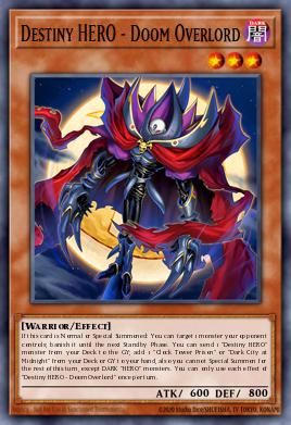 BETB-EN022 "Destiny HERO - Doom Overlord" Ultra Rare