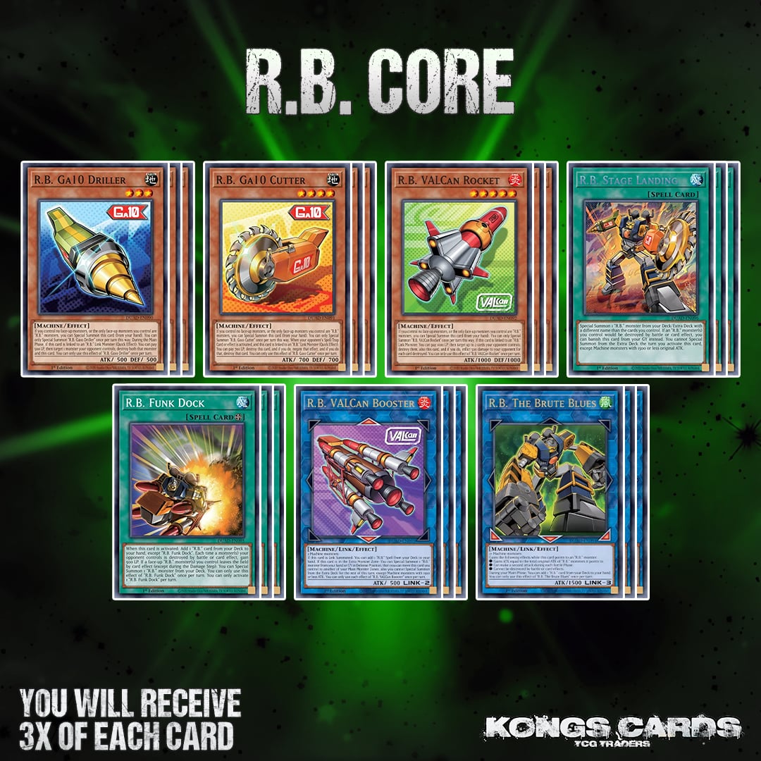 R.B Deck Core 21 Cards DUAD TCG Exlcusive