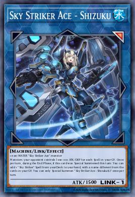 RA03-EN043 “Sky Striker Ace - Shizuku" ARTWORK1 Choose Your Rarity