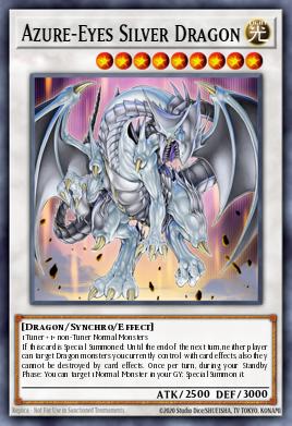 RA04-EN208 "Azure-Eyes Silver Dragon" Choose Your Rarity