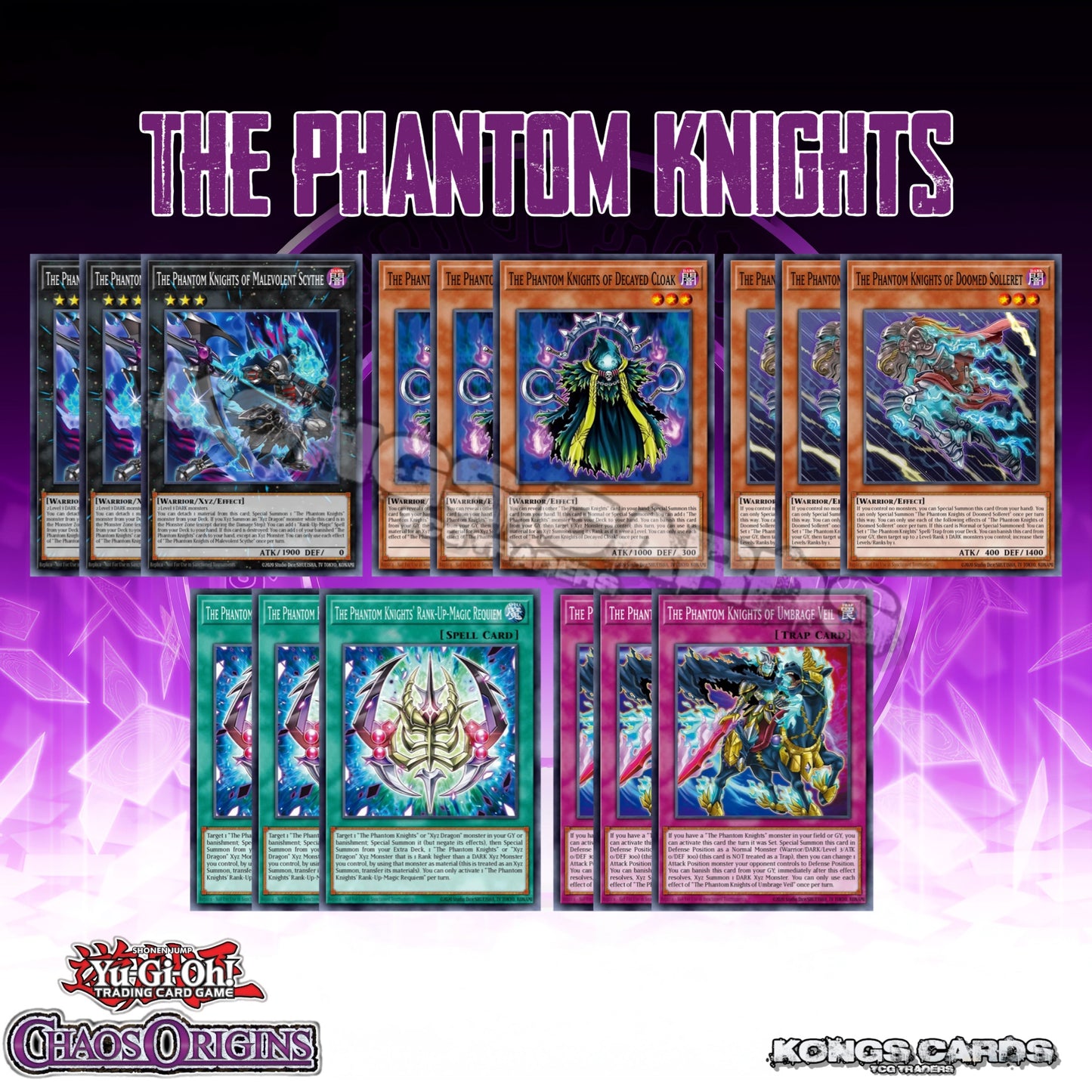 The Phantom Knights Deck Core 15 Cards CORI