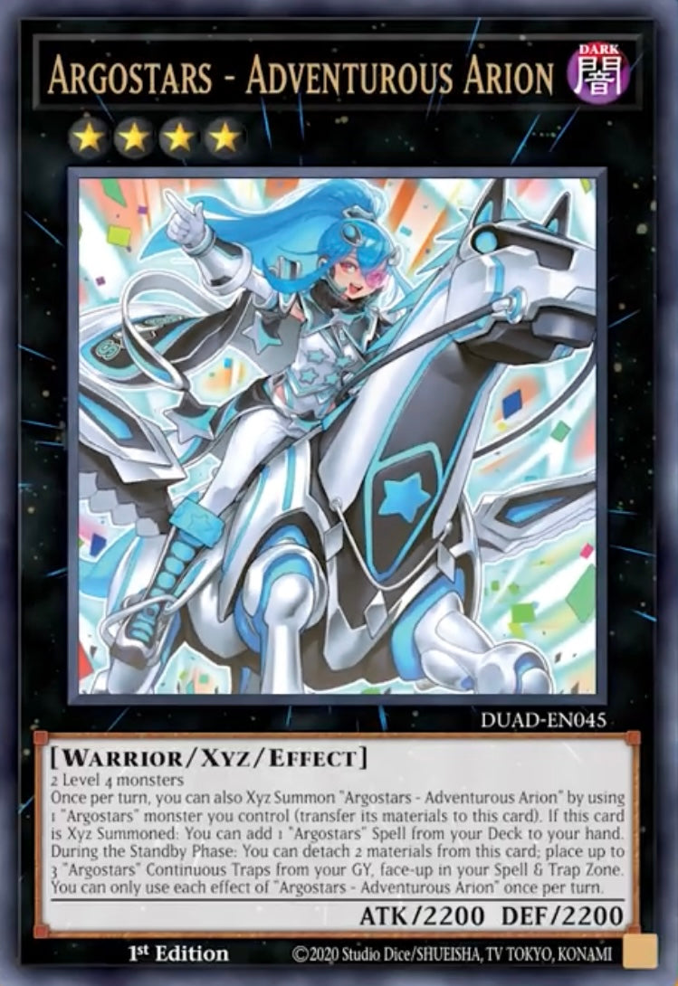 DUAD-EN045 "Argostars - Adventurous Arion" Starlight Rare