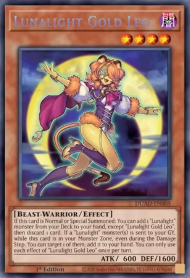 DUAD-EN005 "Lunalight Gold Leo" Starlight Rare