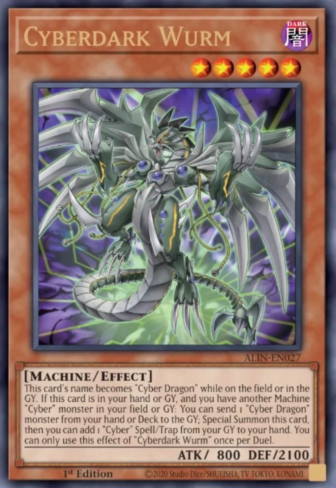 ALIN-EN027 "Cyberdark Wurm" Ultra Rare