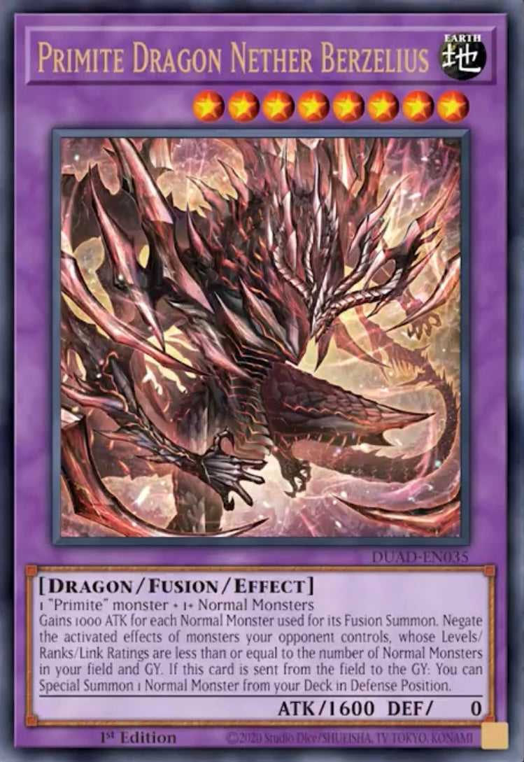 DUAD-EN035 "Primite Dragon Nether Berzelius" Ultra Rare
