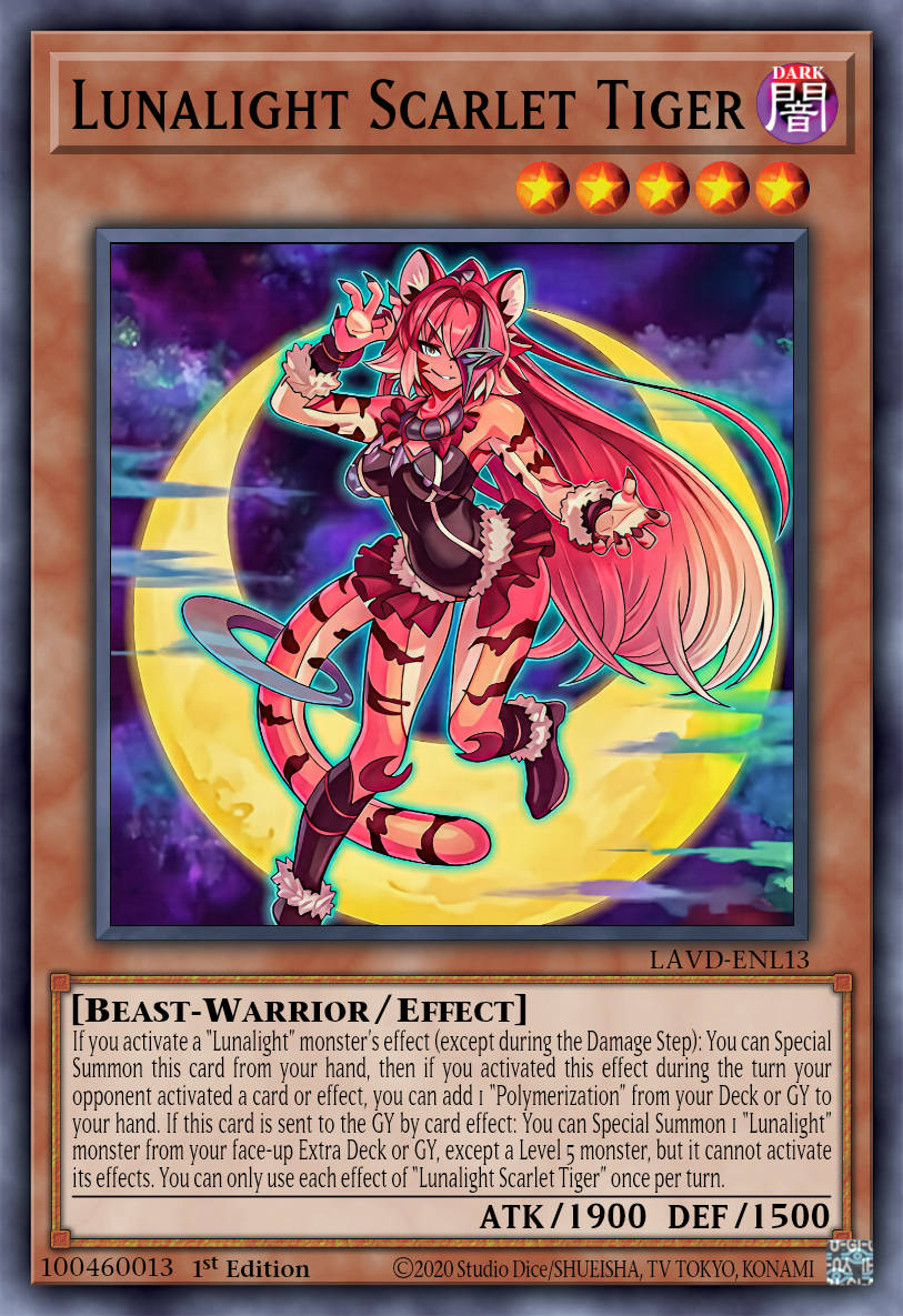 LAVD-ENL13 Lunalight Scarlet Tiger Secret Rare PROMO