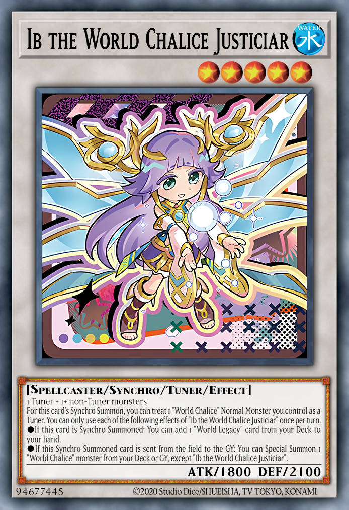 MAMO-EN "Ib the World Chalice Justiciar" Secret Rare (CHIBI)
