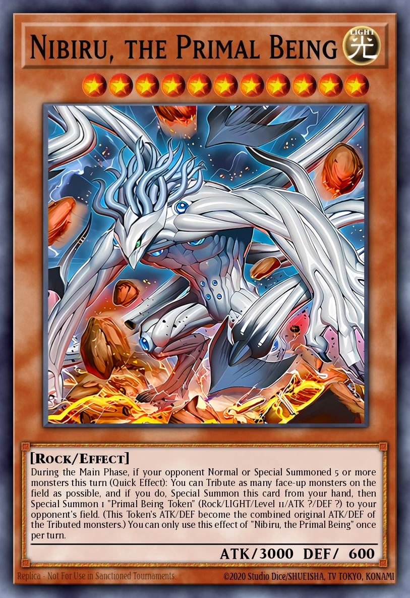 RA04-EN030 "Nibiru, the Primal Being" (alternate artwork) Quarter Century Secret Rare ONLY