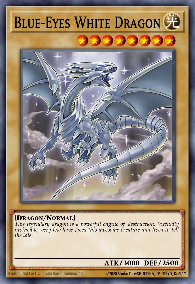 RA04-EN108 “Blue-Eyes White Dragon" Choose Your Rarity ARTWORK 2