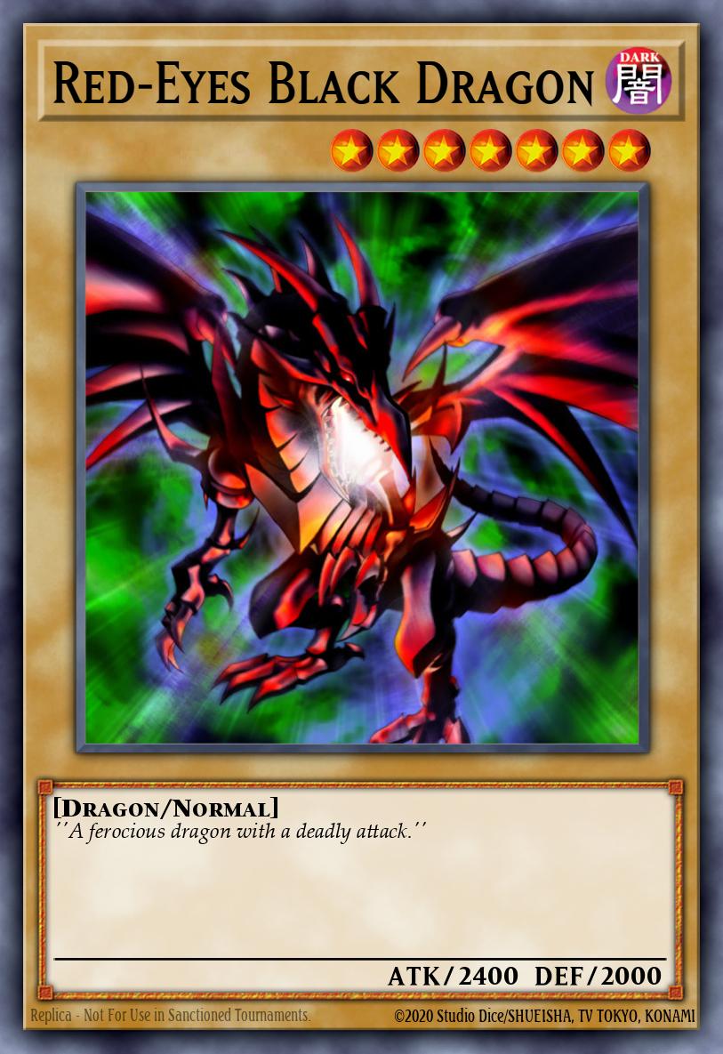 RA04-EN109 “Red-Eyes Black Dragon" Choose Your Rarity ARTWORK 1