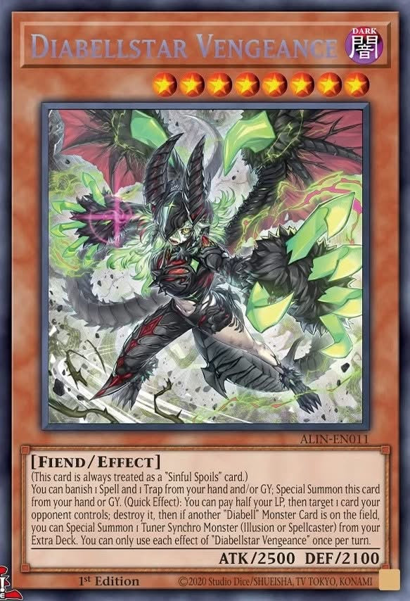ALIN-EN011 “Diabellstar Vengeance" Secret Rare