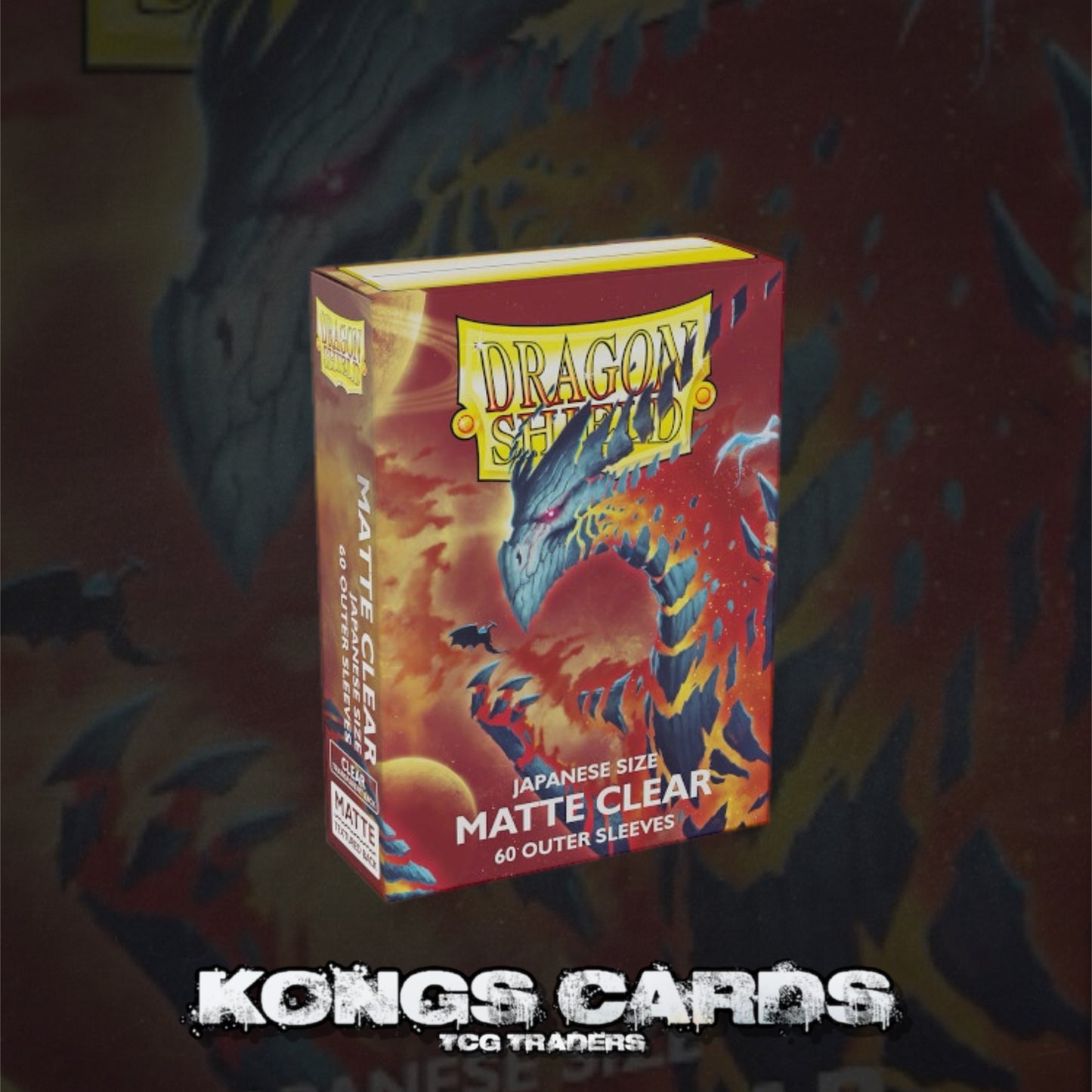 Dragon Shield - Perfect Fit Japanese Size Outer Sleeves 60pk - Clear