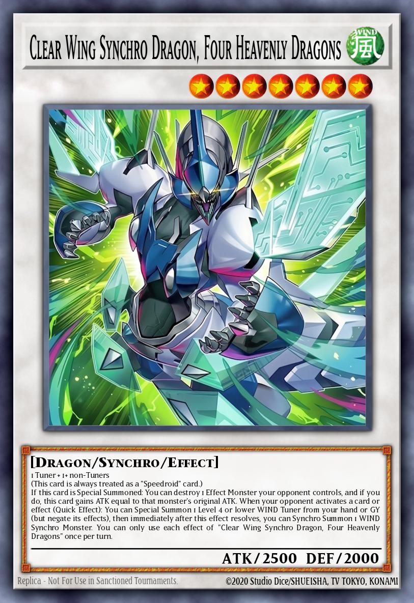 MAMS-EN014 "Clear Wing Synchro Dragon, Four Heavenly Dragons" Ultra Rare