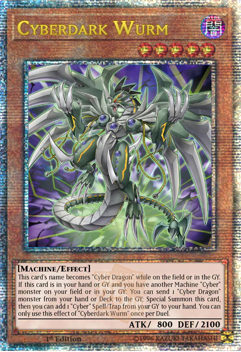 ALIN-EN027 "Cyberdark Wurm" Quarter Century Secret Rare