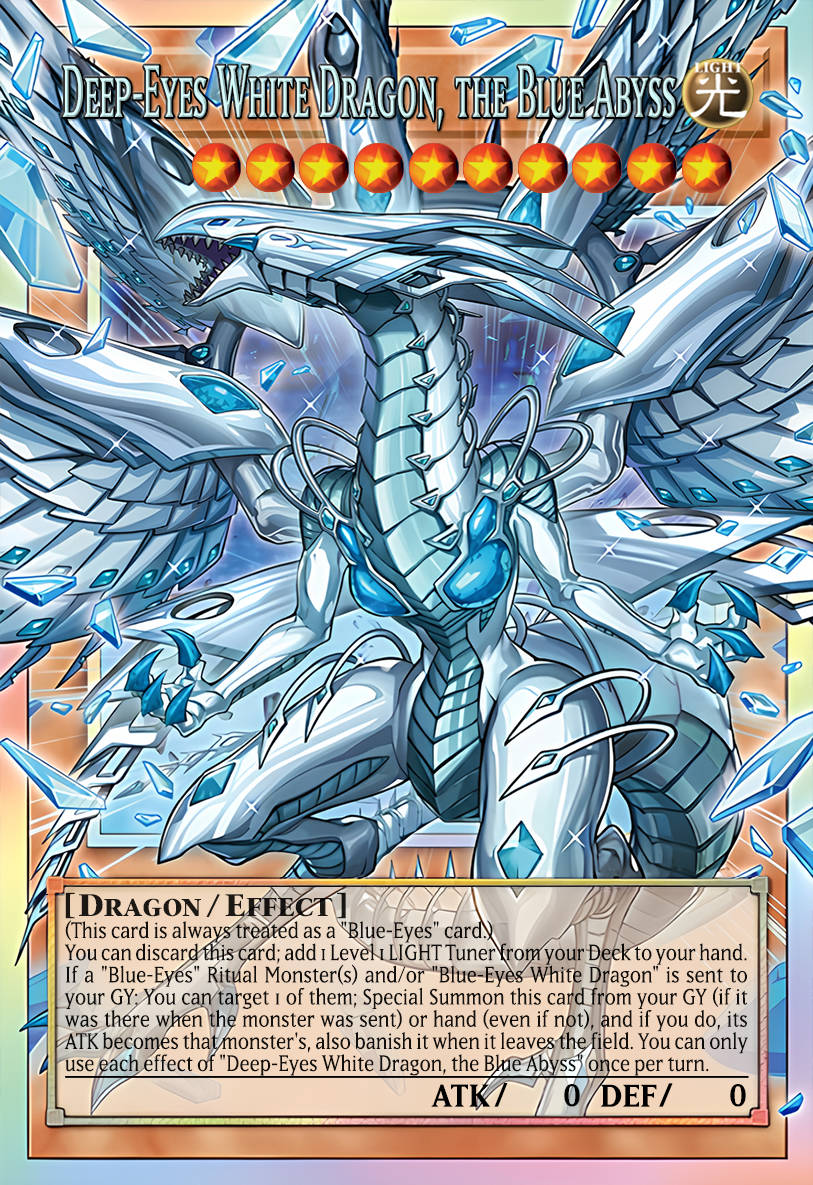 MAMS-EN002 “Deep-Eyes White Dragon, the Blue Abyss" Extended Art Ultra Rare