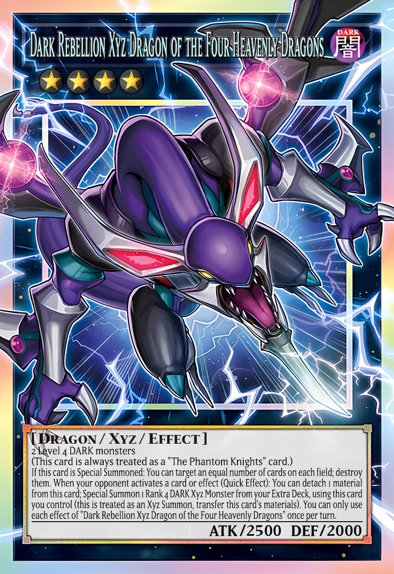 MAMS-EN015 "Dark Rebellion Xyz Dragon, Four Heavenly Dragons" Extended Art Ultra Rare