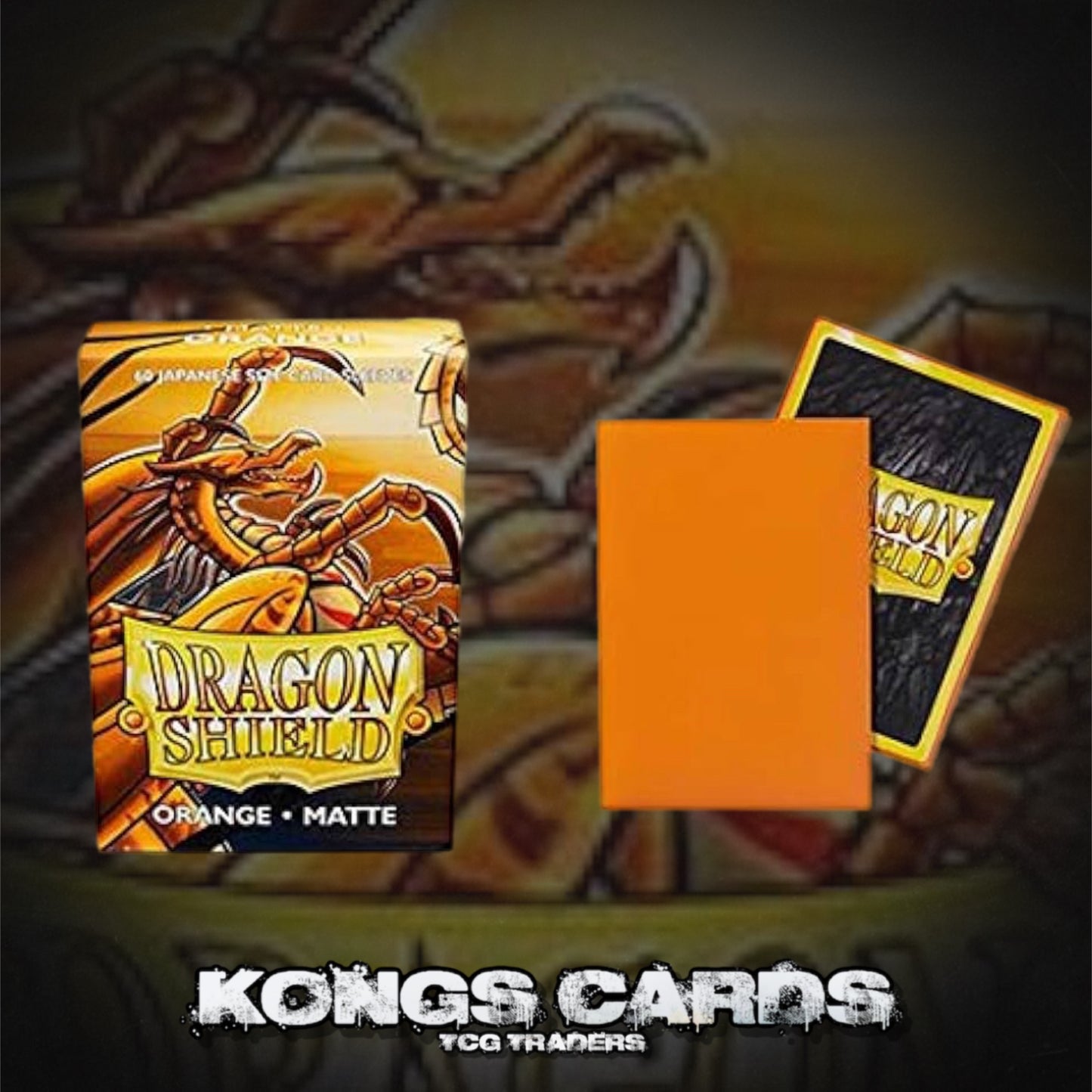 Dragon Shield - Matte Japanese Size Sleeves 60pk - Orange