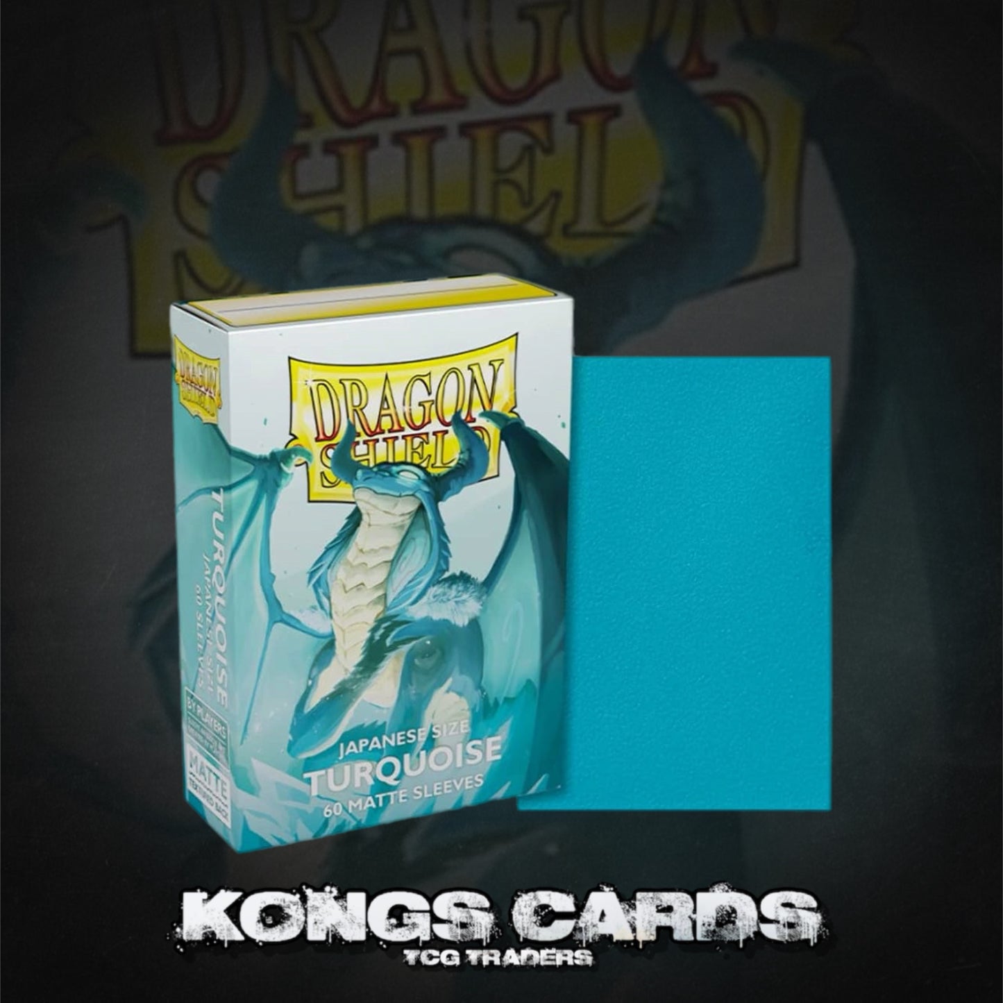 Dragon Shield - Japanese Size Matte Sleeves 60pk - Players Choice Turquoise Yadalom