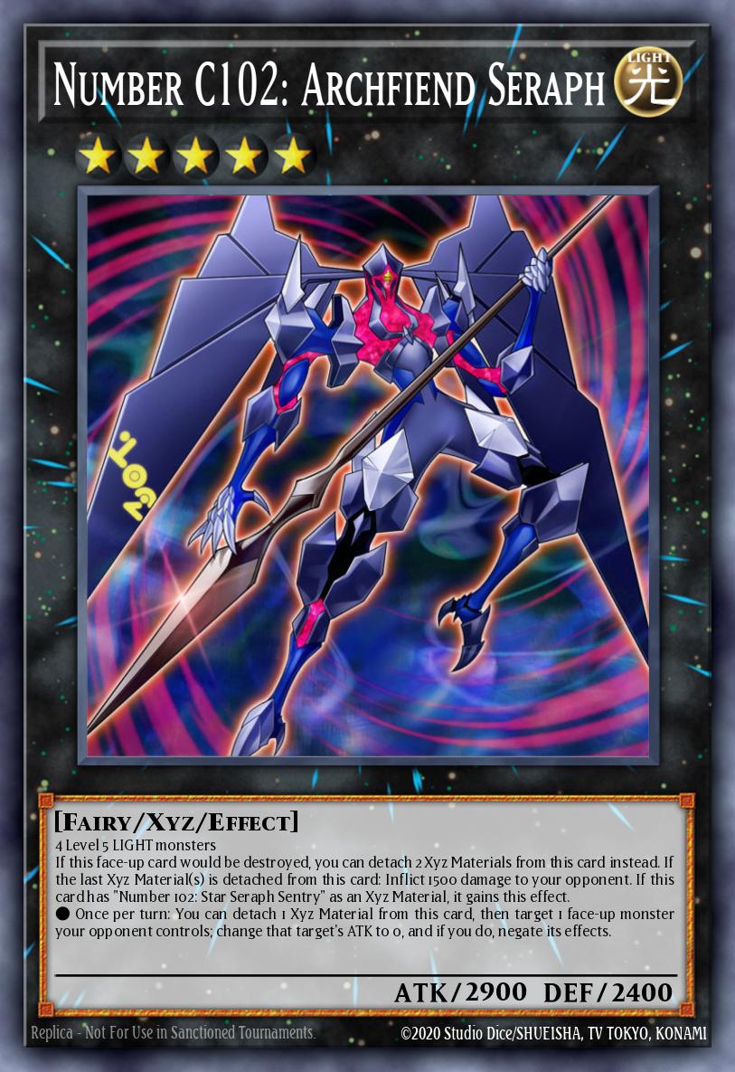 JUSH-EN056 “Number C102: Archfiend Seraph” Super Rare