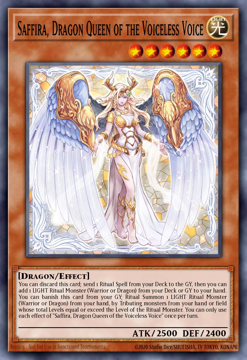 MP25-EN053 Saffira, Dragon Queen Of The Voiceless Voice Prismatic Secret Rare