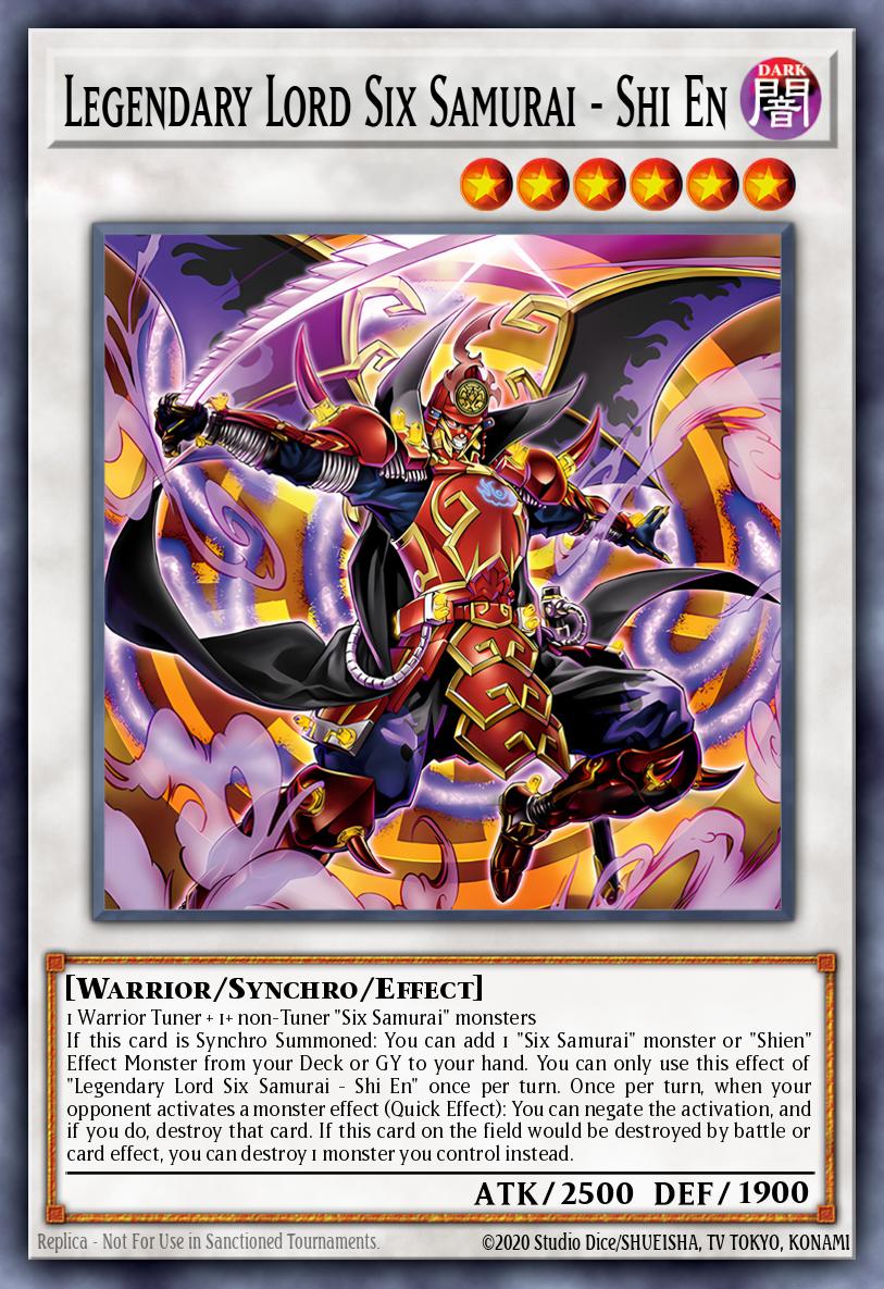 MP25-EN107 Legendary Lord Six Samurai - Shi En Prismatic Secret Rare