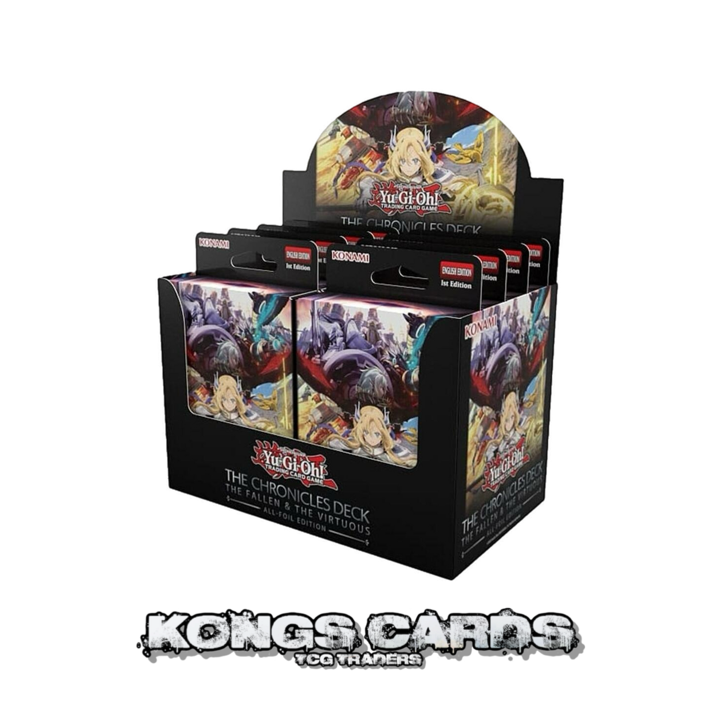 Yu-Gi-Oh! - The Chronicles Deck: The Fallen & The Virtuous DISPLAY 8 Decks
