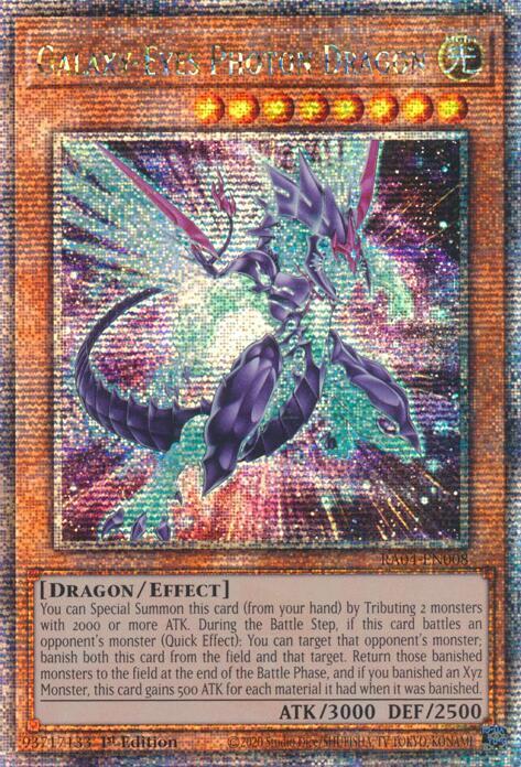 RA04-EN008 "Galaxy-Eyes Photon Dragon" Quarter Century Secret Rare