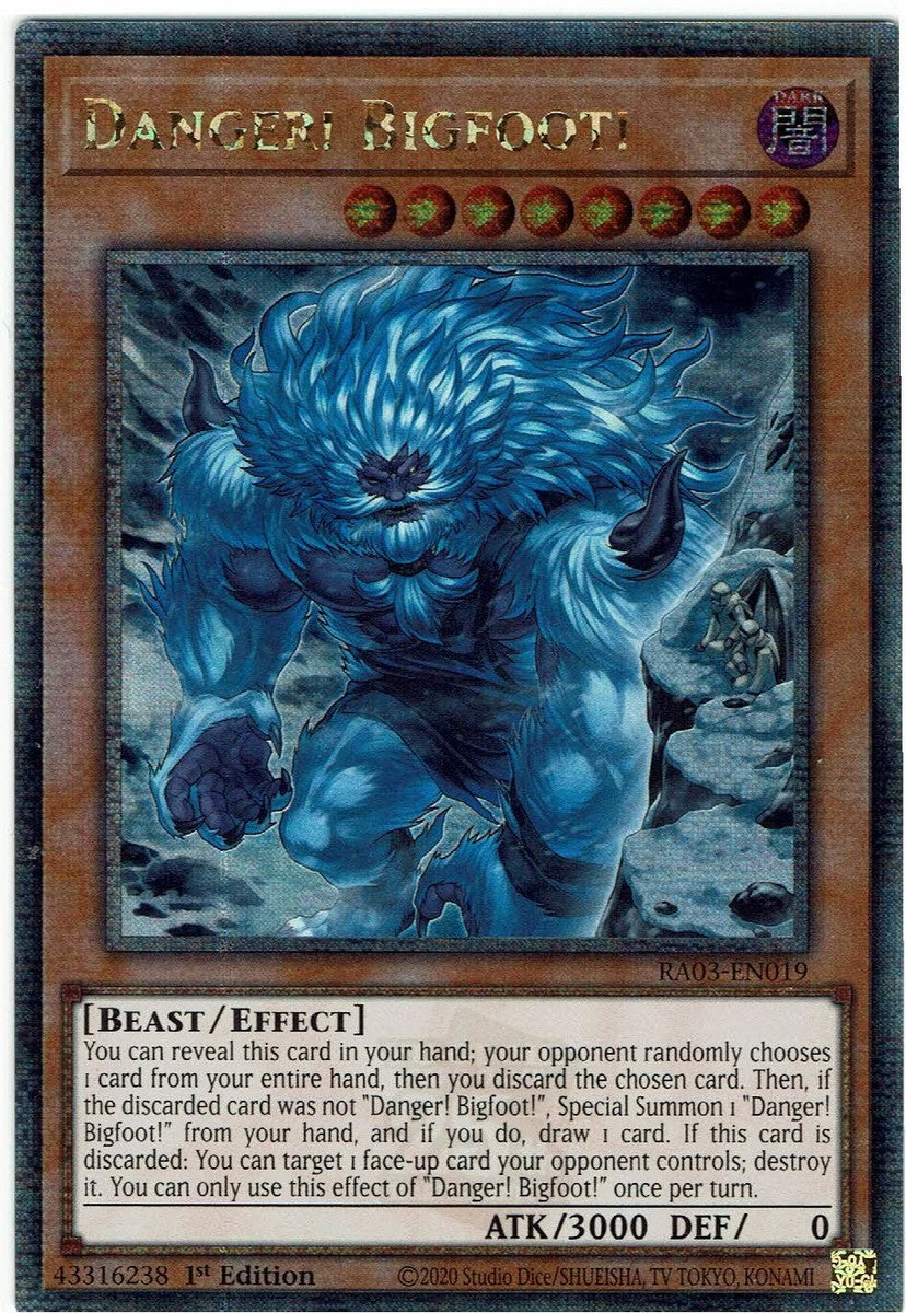 RA03-EN019 “Danger! Bigfoot!" ARTWORK2 Choose Your Rarity