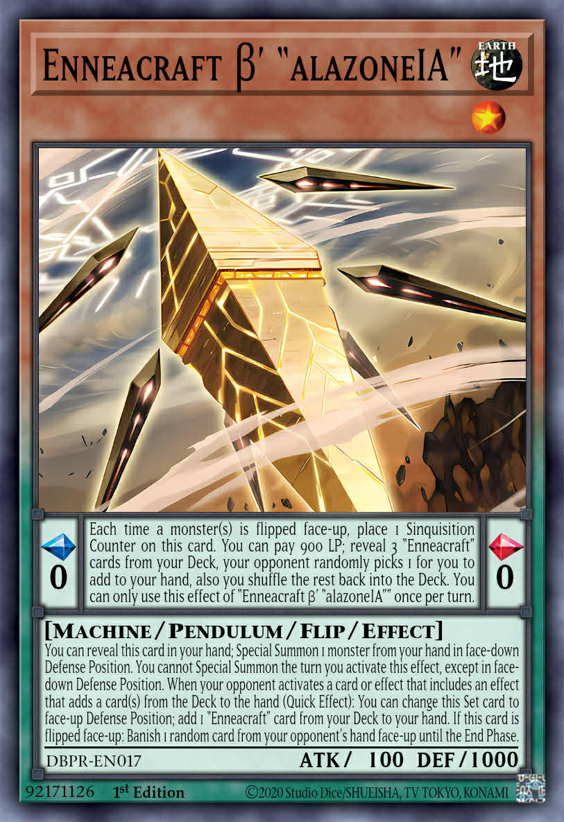 PHRE-EN017 “Deftero Enneacraft - “alazonelA” Super Rare