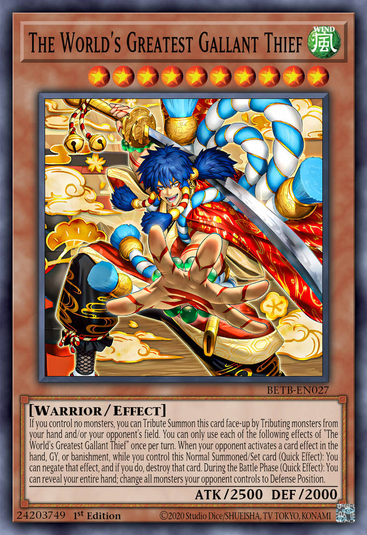 BETB-EN027 "The World's Greatest Gallant Thief" Secret Rare