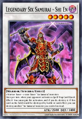 RA03-EN250	"Legendary Six Samurai - Shi En"  Choose Your Rarity
