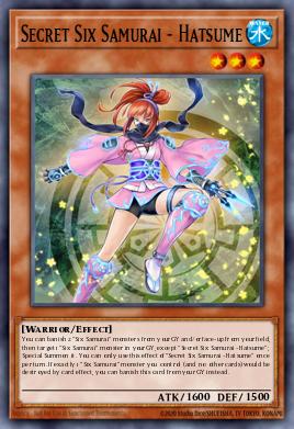 RA03-EN016 “Secret Six Samurai - Hatsume" Choose Your Rarity