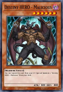 RA03-EN001 “Destiny HERO - Malicious" Choose Your Rarity