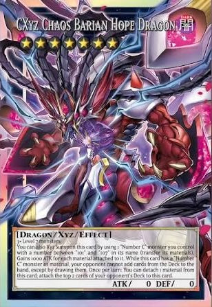 BETB-EN044 "CXyz Hope Chaos Barian Dragon" Ultra Rare Extended Art