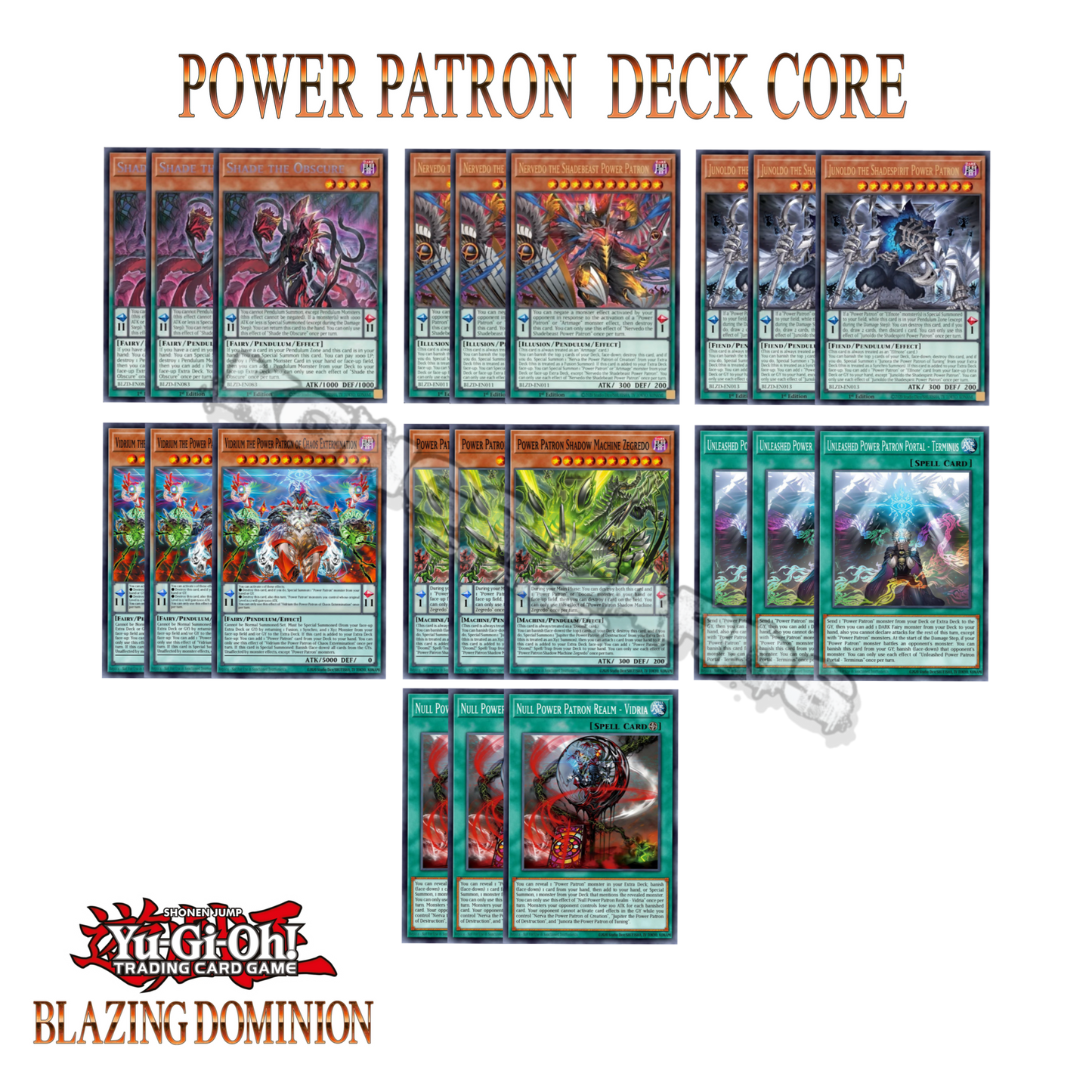 Power Patron Deck Core BLZD 21 Cards