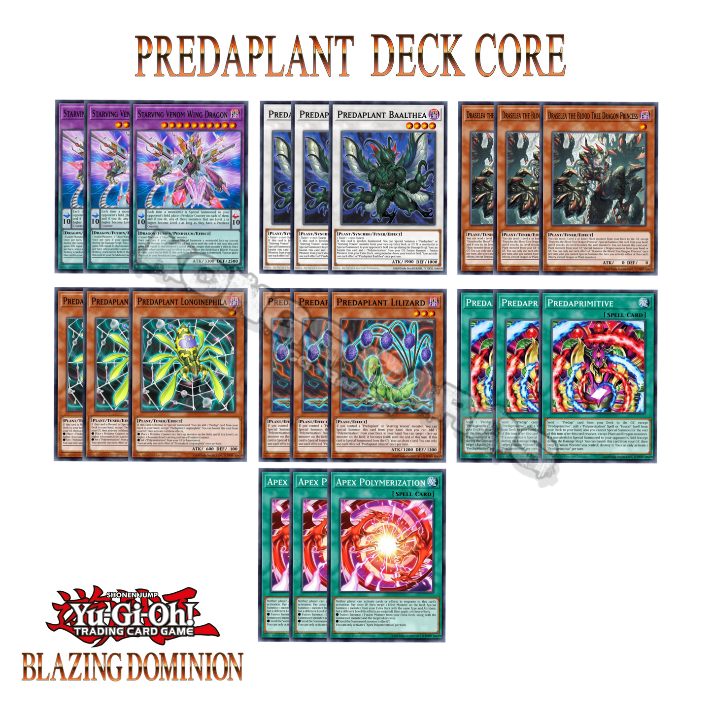 Predaplant Deck Core BLZD 21 Cards