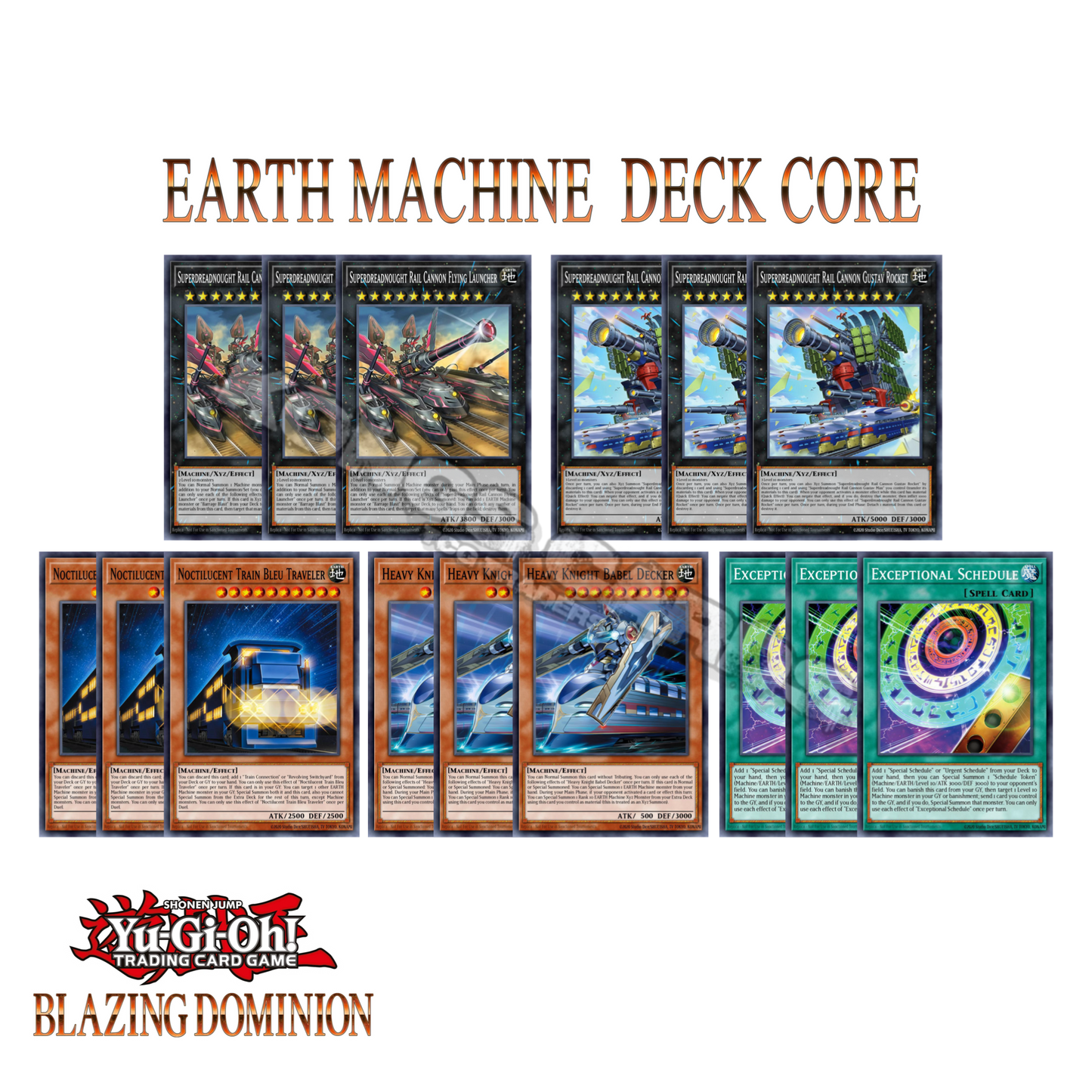 Earth Machine Deck Core BLZD 15 Cards