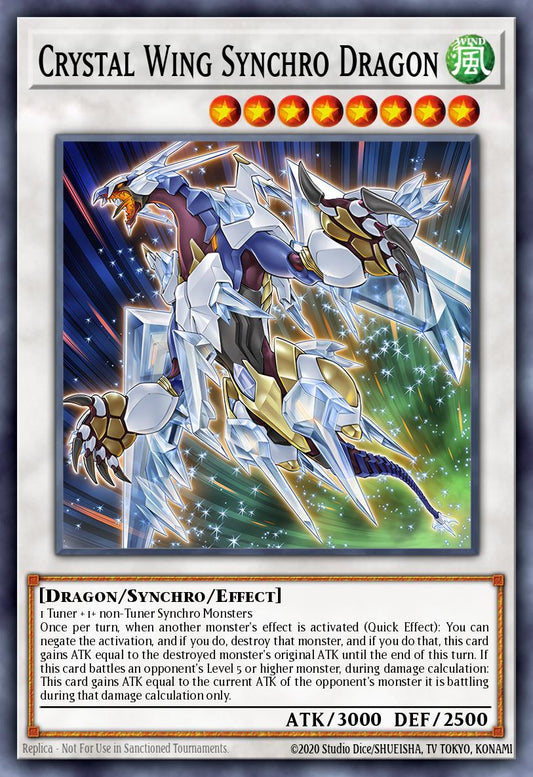 PHRE-EN059 “Crystal Wing Synchro Dragon" Rare