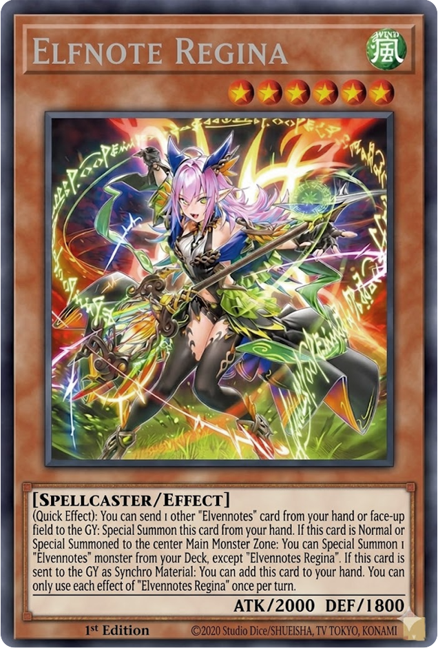 BLZD-EN014 "Elfnote Regina" Secret Rare