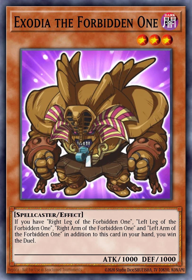 BLGG-EN002 Exodia the Forbidden One Starlight Rare (CHIBI)