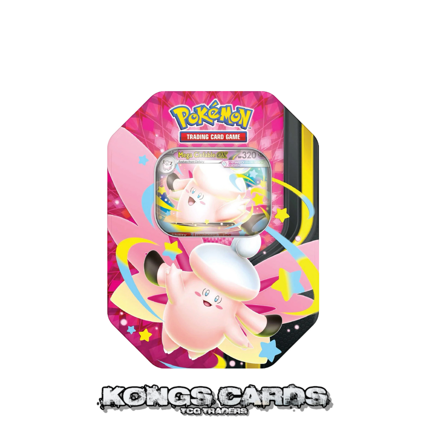 Pokémon TCG Mega Moonlit Tin Mega Clefable EX