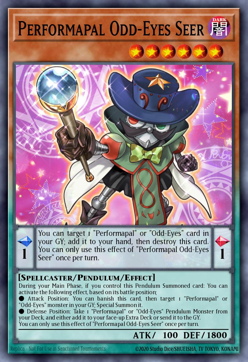 LAVD-ENO17 Performapal Odd-Eyes Seer Secret Rare PROMO