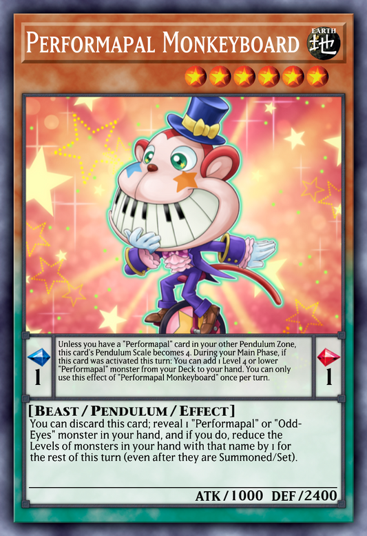 LAVD-ENO04 Performapal Monkeyboard Secret Rare PROMO