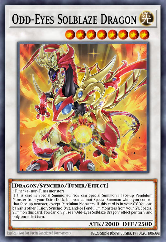 LAVD-ENO26 Odd-Eyes Solblaze Dragon Secret Rare PROMO
