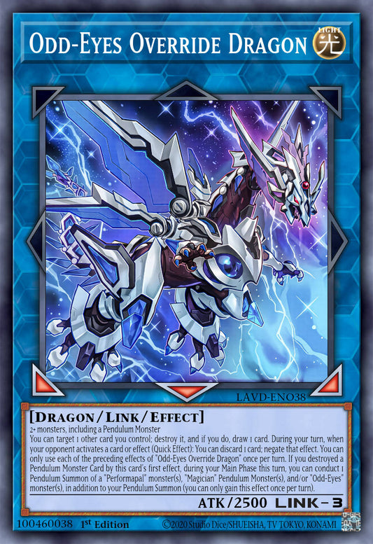 LAVD-ENO38 Odd-Eyes Override Dragon Secret Rare PROMO