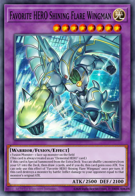 MAMO-EN004 "Favorite HERO Shining Flare Wingman" Ultra Rare