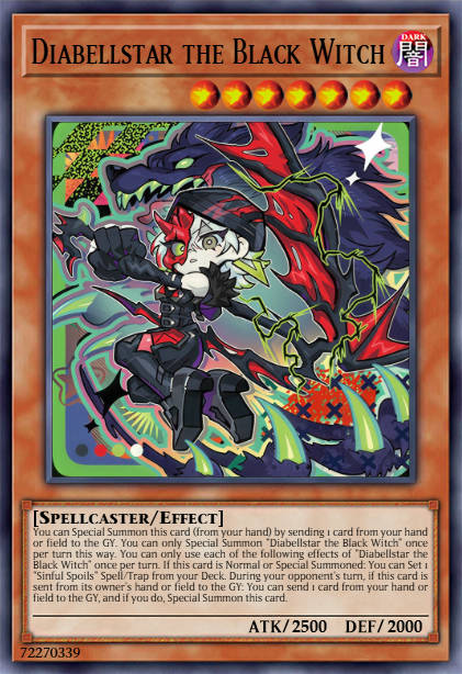 MAMO-EN032 “Diabellstar the Black Witch" Ultra Rare (CHIBI)